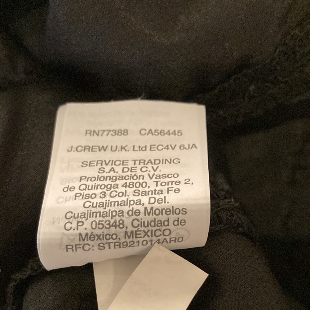 J Crew black lace fully lined pants, size 2 - Picture 4 of 7